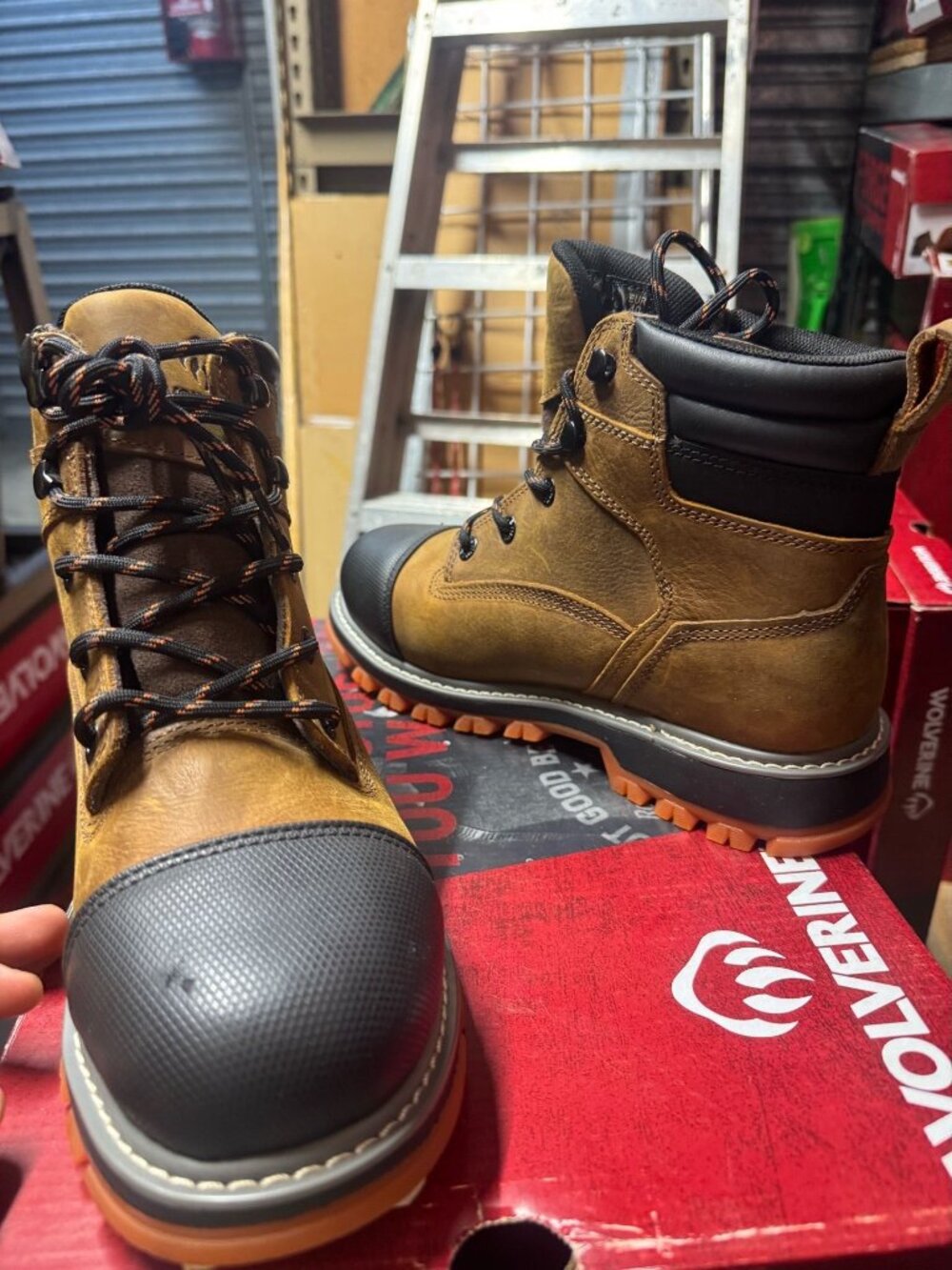 Wolverine Men's Soft Toe Work Boots Size 7.5 Wide - New in Box